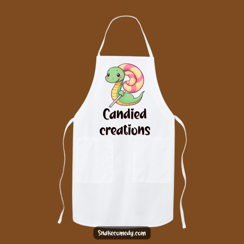 Funny Happy Snake Lollipop Apron: Sweet Kitchen Fun and Hilarious Gift