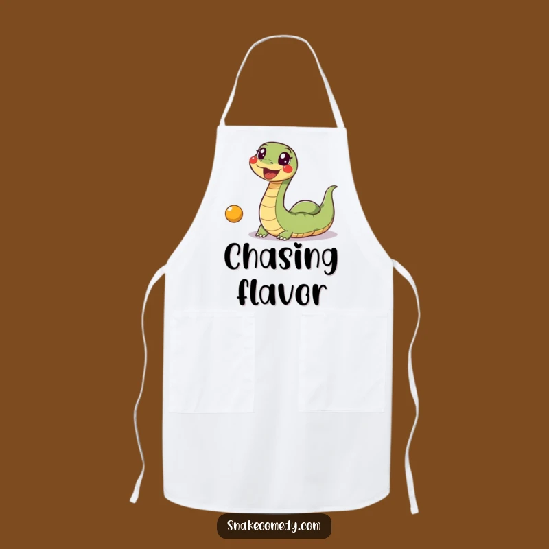 Funny Snake Ball Apron: Excited Wiggle Snake Chasing Toy, Playful Kitchen Gift!