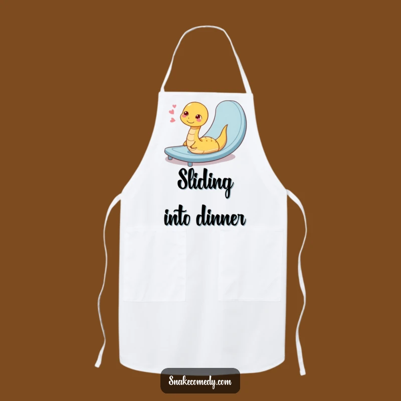 Funny Snake Ramp Slide Apron: Cook with Calm & Hilarious Style