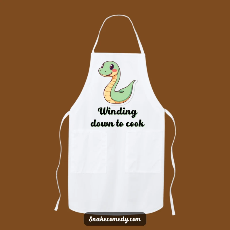Funny Spiral Snake Apron: Cook with Playful Twists in This Serpent's Gear