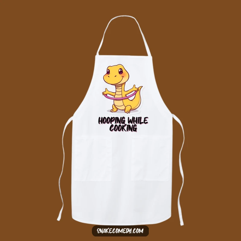 Funny Snake Hula Hoop Apron: Chef's Comical Kitchen Companion Gift