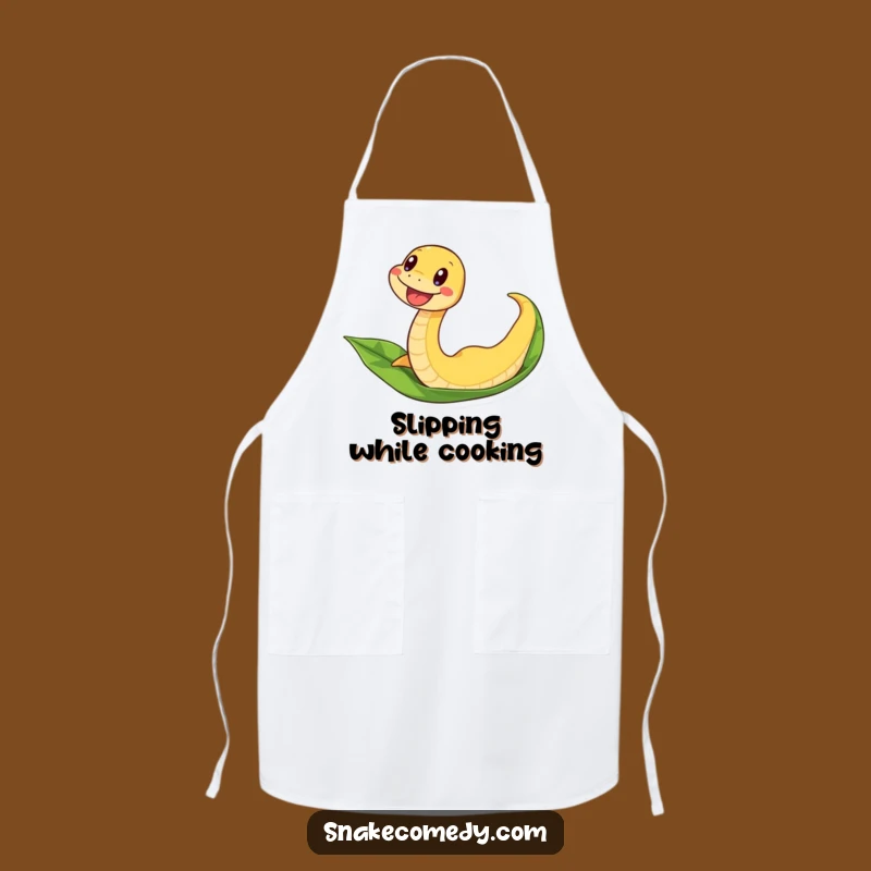 Funny Snake Sliding Apron - Kitchen Adventures Await!