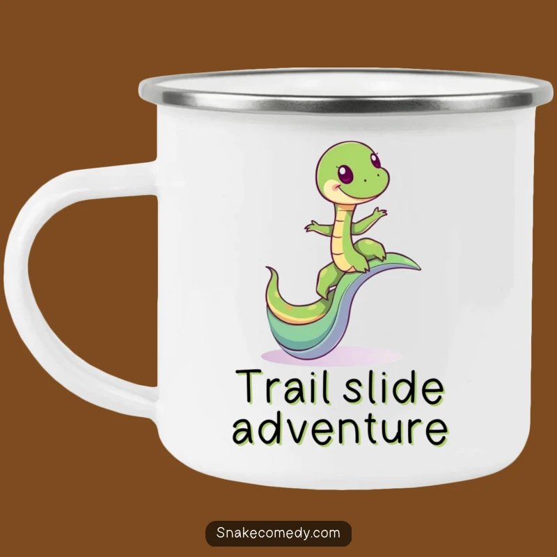 Funny Giddy Snake Slide Camping Mug: Outdoor Adventure and Hilarious Gift