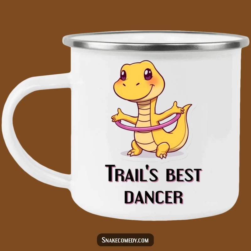 Funny Snake Hula Hoop Camping Mug: Adventure & Laughter Outdoor Gift