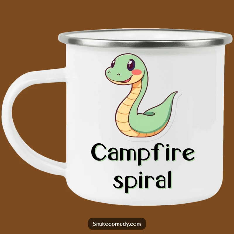 Funny Spiral Snake Camping Mug: Your Playful Trail Buddy's Gift