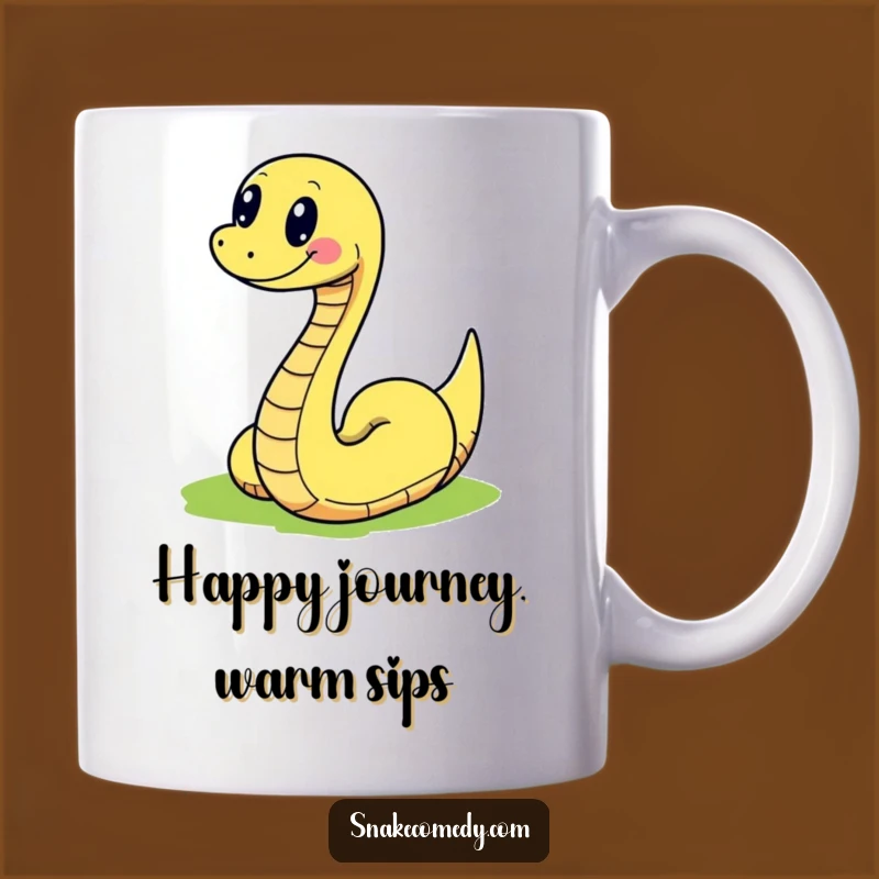 Funny Joyful Snake Mug: Slithering Colorful Path Character Gift