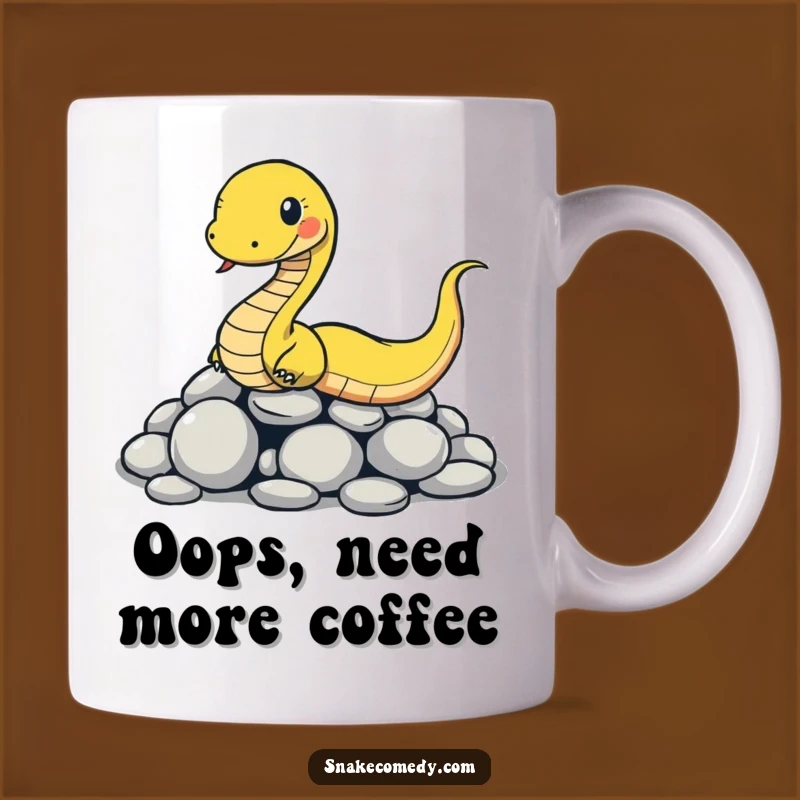 Funny Slipping Snake Mug: Hilarious Reptile Mishap Gift for Friends