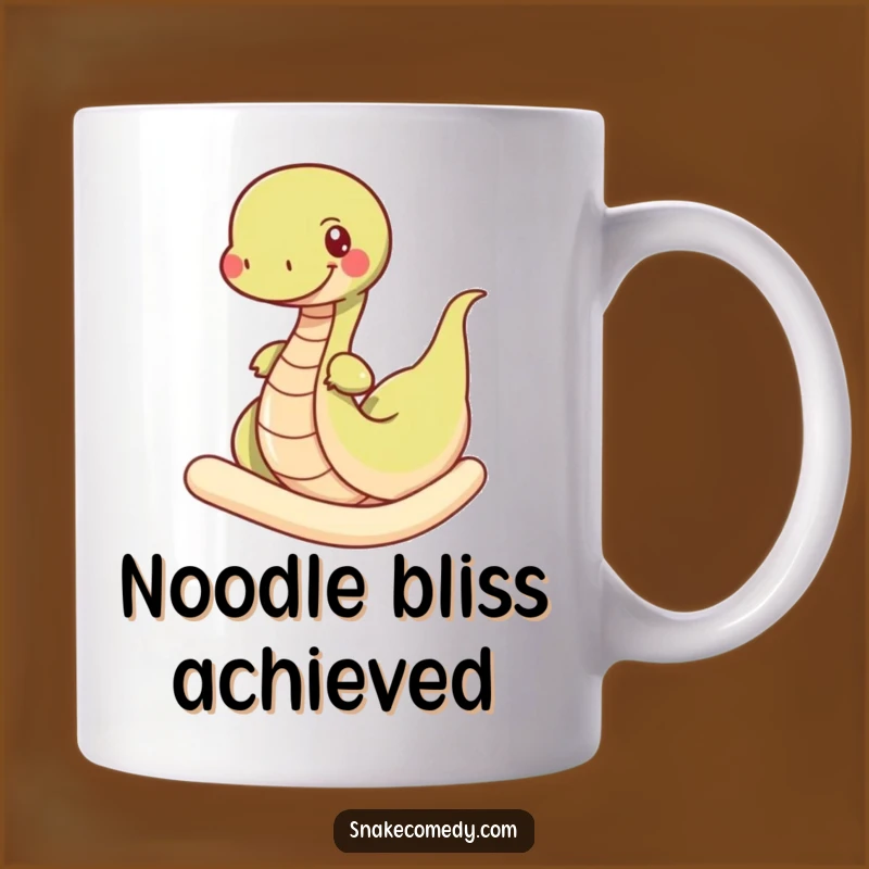 Funny Snake Noodle Mug: Hilarious Reptile Adventure Gift for Food Lovers