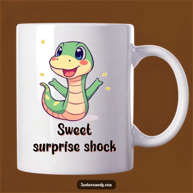 Funny Surprised Snake Sweet Pop Mug: Hilarious Reaction Gift for Snake Lovers