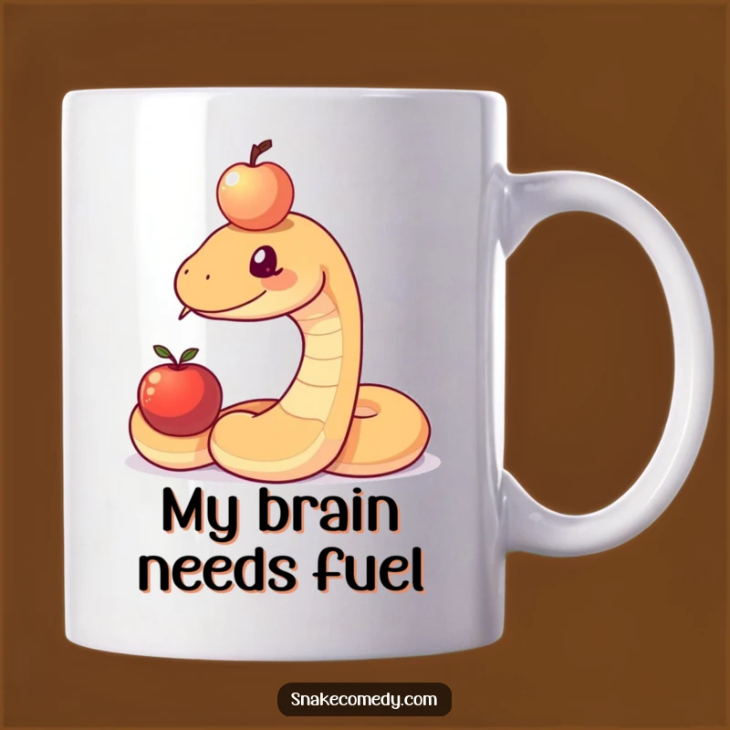 Funny Snake Balancing Apple Mug: A Hilarious Gift for Snake Lovers