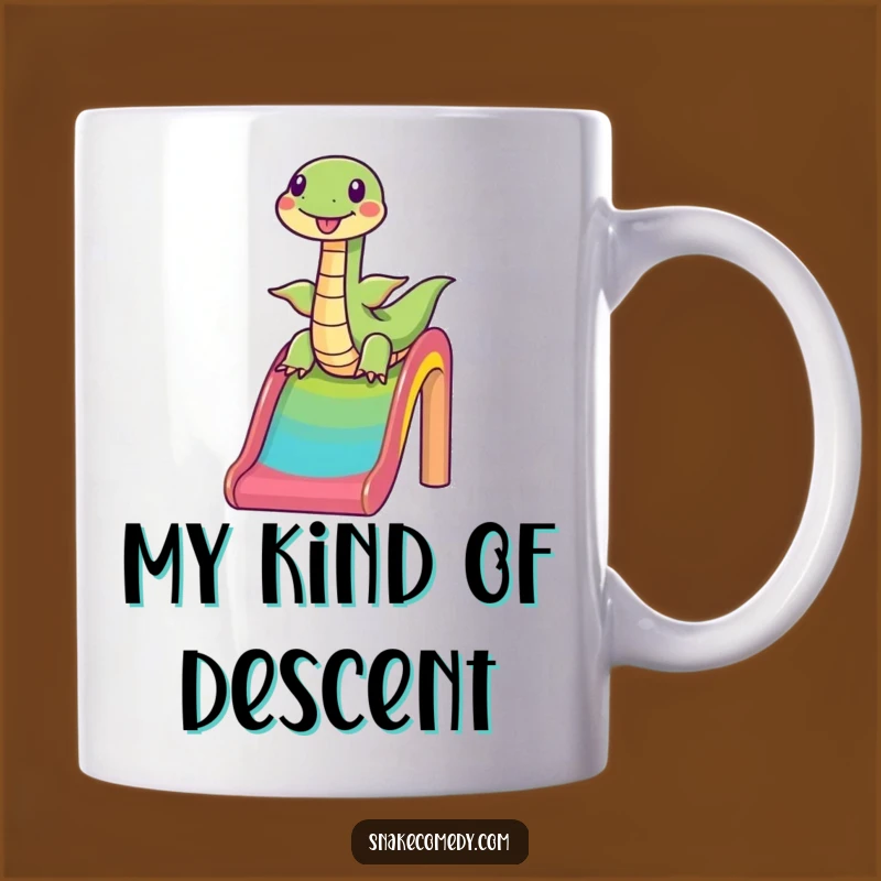 Funny Snake Slide Mug - Joyful Rainbow Cartoon Pet Perfect Gift