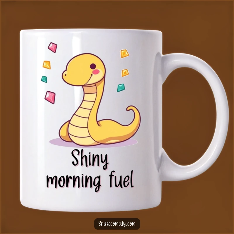 Funny Juggling Snake Gem Mug: Playful & Sparkling Gift for Gem Lovers