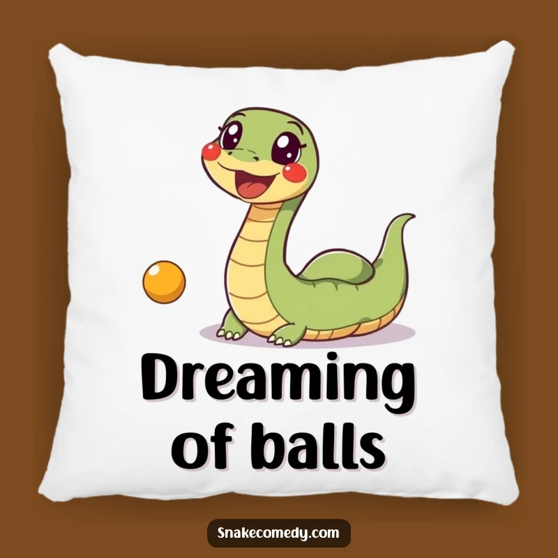 Funny Snake Ball Pillow: Excited Wiggle Snake Chasing Toy, Comfy & Hilarious Accent Gift!