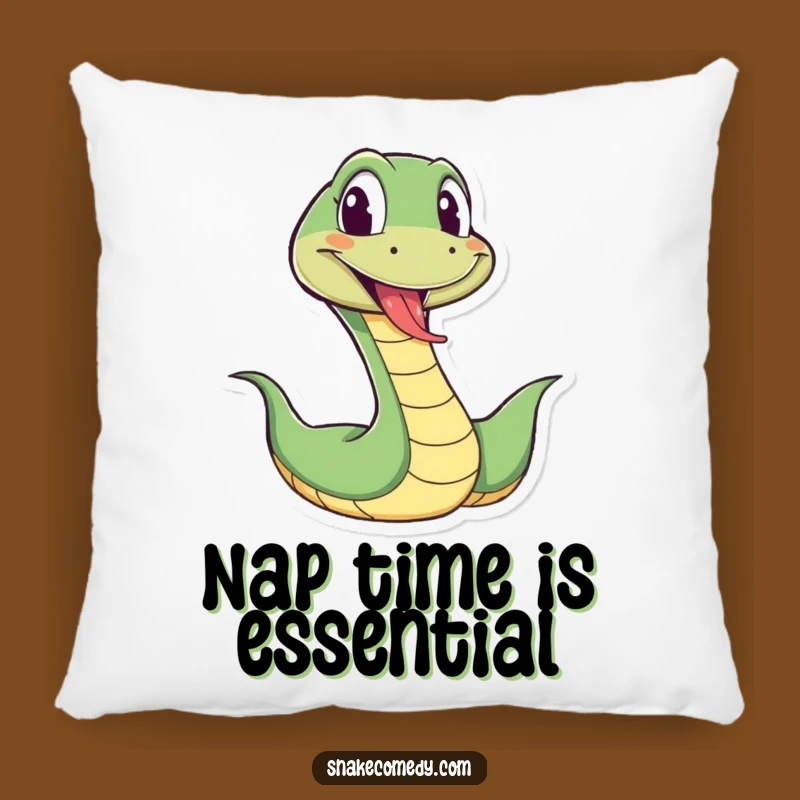 Funny Snake Wiggle Pillow: Cozy Reptile Tongue Out Comfort
