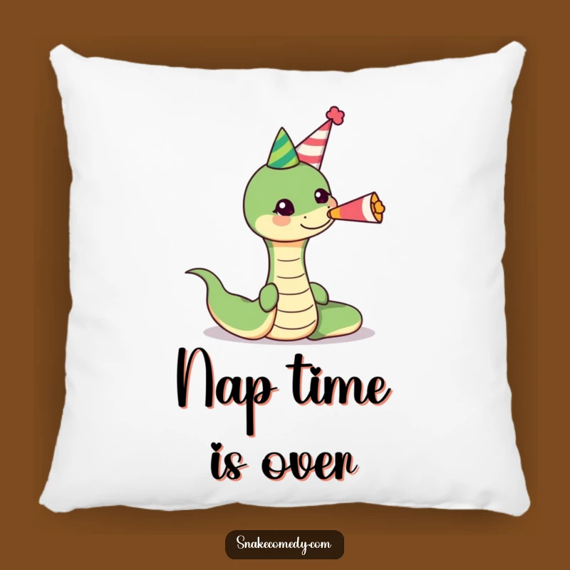 Funny Snake Party Pillow: Soft Serpent Horn Blower Cushion, Cozy Funny Gift
