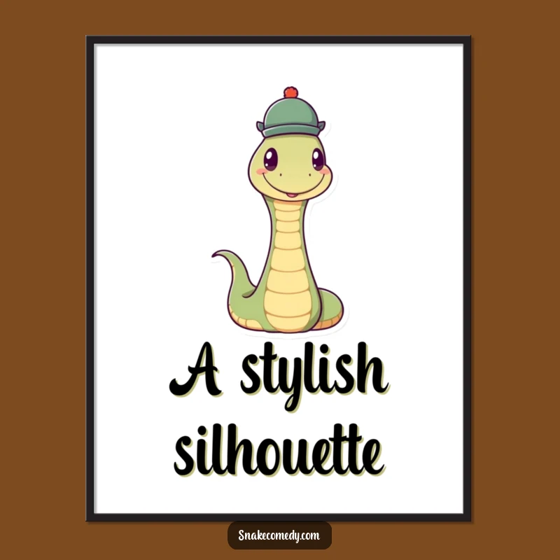 Funny Snake Hat Print: Instant Charm & Hilarious Decor