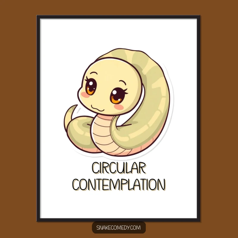 Funny Snake Coil Digital Art: Instant Curious Peeks for Your Walls!