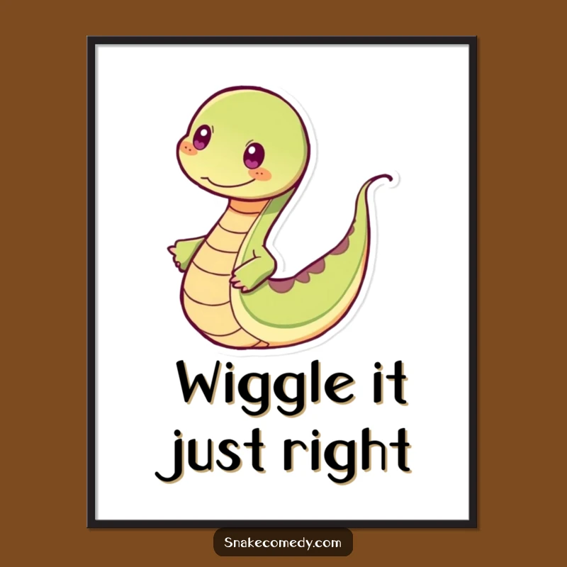 Funny Snake Dancing Digital Print - Instant Rhythmic Wall Art!