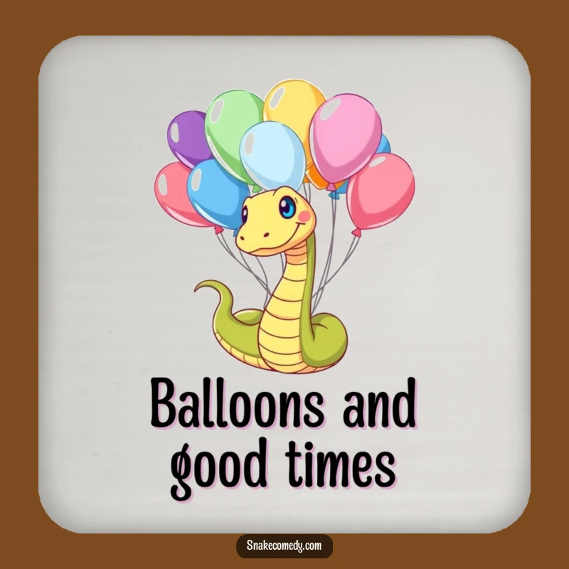 Funny Snake Balloon Tangled Coaster: Protect Surfaces with Playful Flair