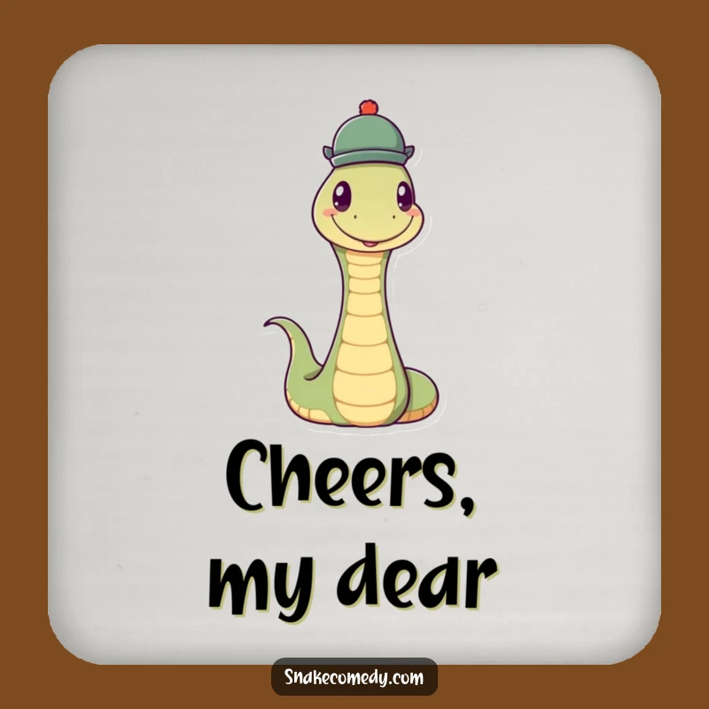 Funny Snake Hat Coaster: Protect Surfaces with Dapper Style