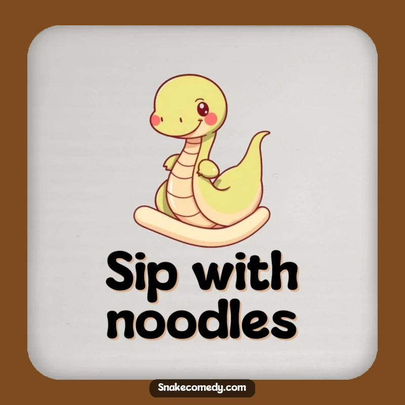 Funny Snake Noodle Coaster Set: Protect Surfaces with Quirky Charm