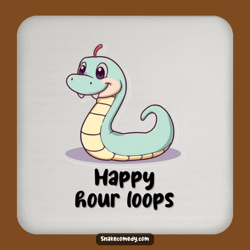 Funny Serpentine Loop Coaster: Protect Surfaces with Playful Charm!