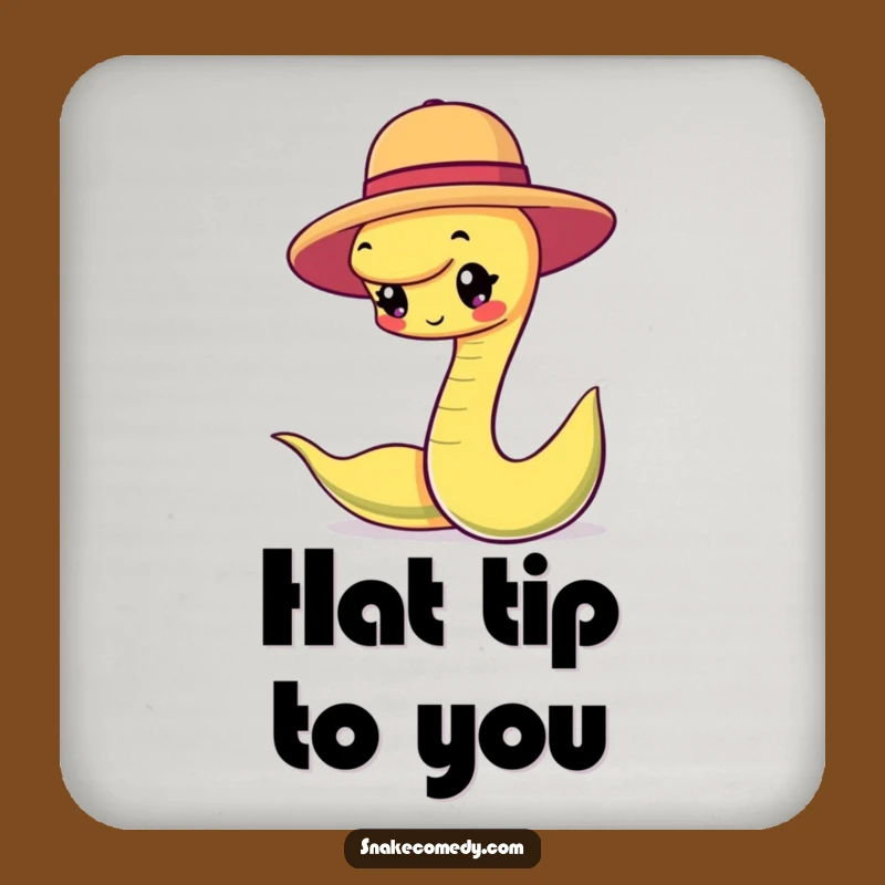 Funny Snake Hat Balancing Coaster Set - Protect Surfaces with Chic Style!