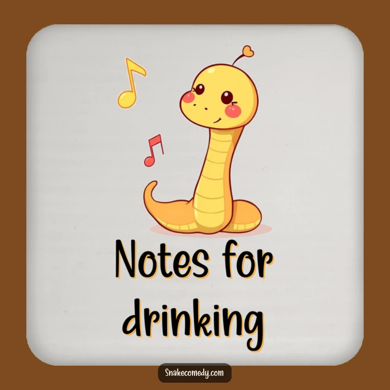 Funny Musical Snake Coaster: Bouncing Note Protector, Perfect Funny Gift