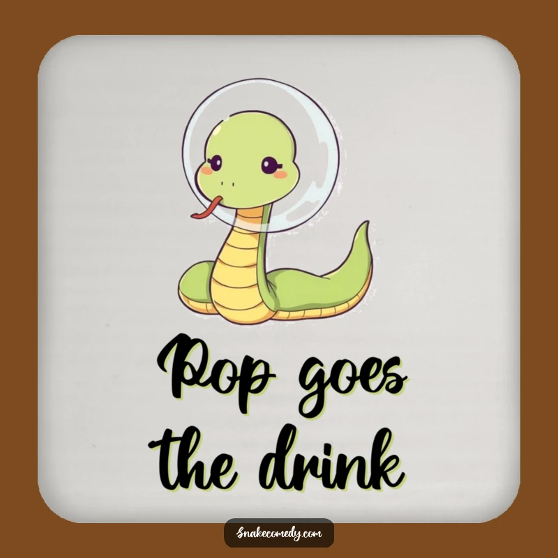 Funny Snake Bubble Blow Coasters - Cartoon Drink Protector Set Gift