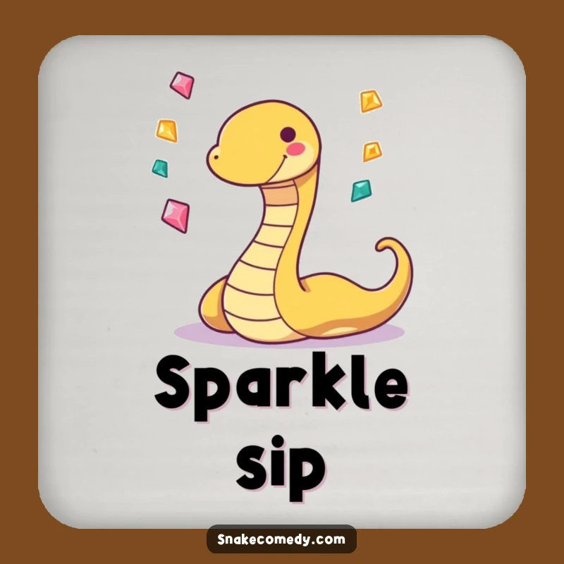 Funny Snake Gem Coasters: Protect Surfaces with Playful Sparkle
