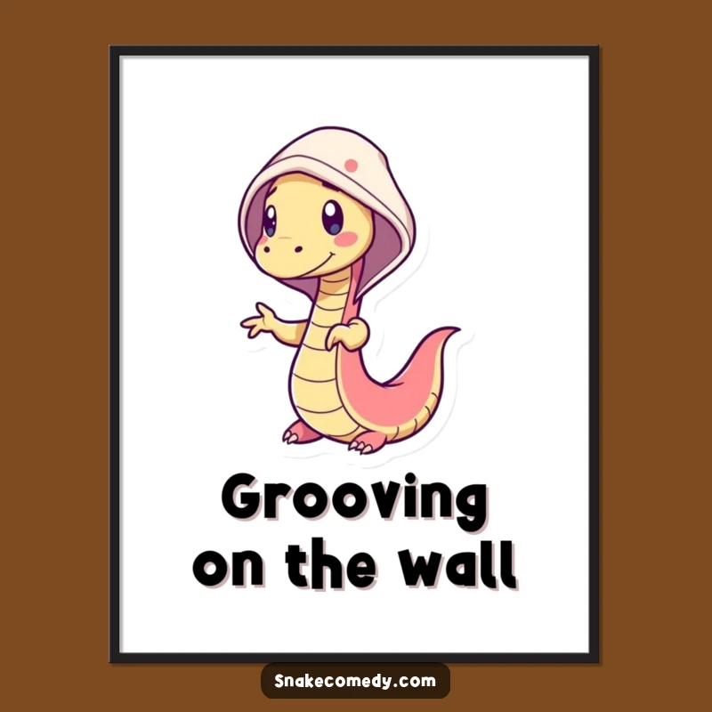 Funny Dancing Snake Poster: Bring Groovy Vibes to Your Walls