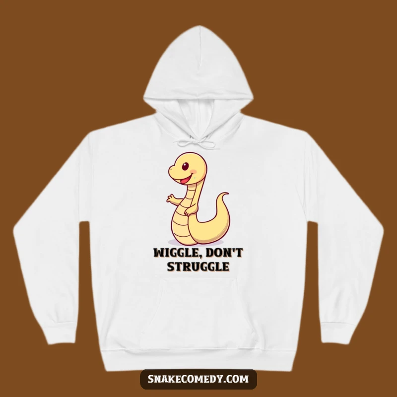 Cozy Funny Dance Snake Hoodie - Happy Wobbly Serpent Sweatshirt, Gift