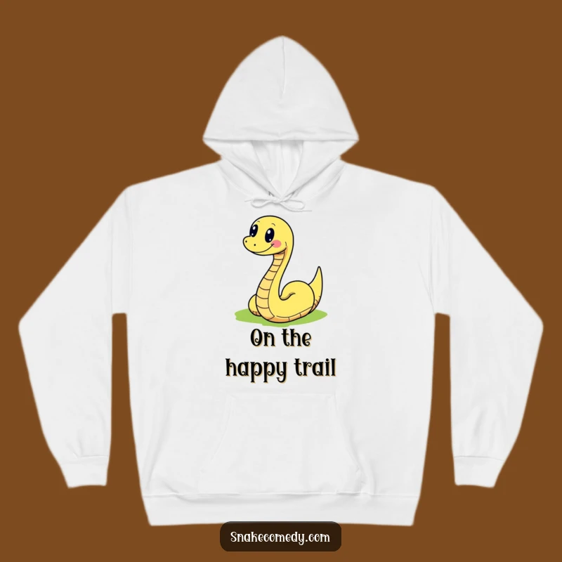 Cozy Funny Snake Path Hoodie: Joyful Slithering Comfort & Color Gift