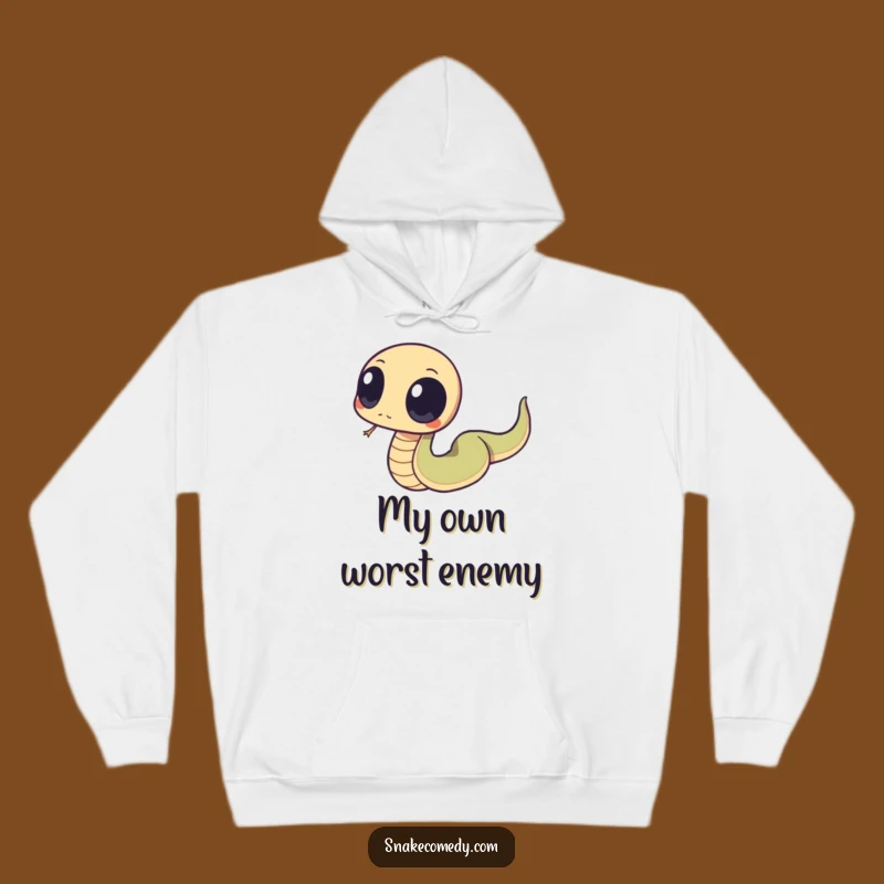 Cozy Funny Snake Tripping Hoodie: Warmth for the Endearingly Clumsy