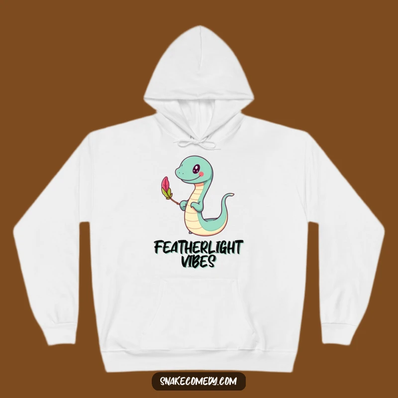 Funny Slithering Feather Hoodie: Cozy Comfort & Happy Balance!