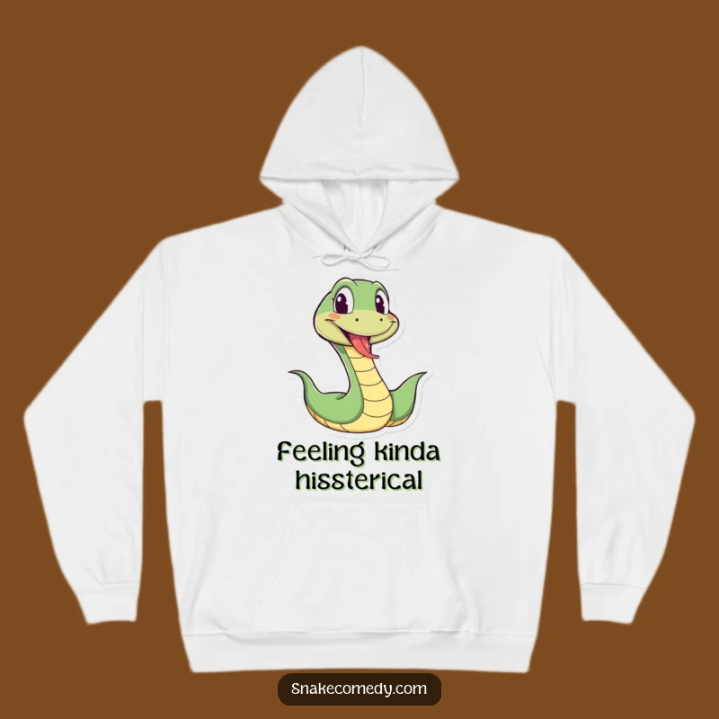 Funny Snake Wiggle Hoodie: Cozy Reptile Tongue Out Sweatshirt