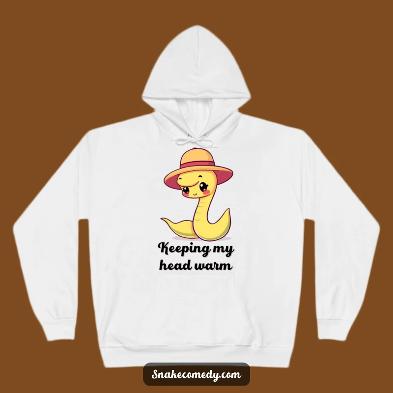 Funny Snake Hat Balancing Hoodie - Cozy Comfort & Dapper Style!