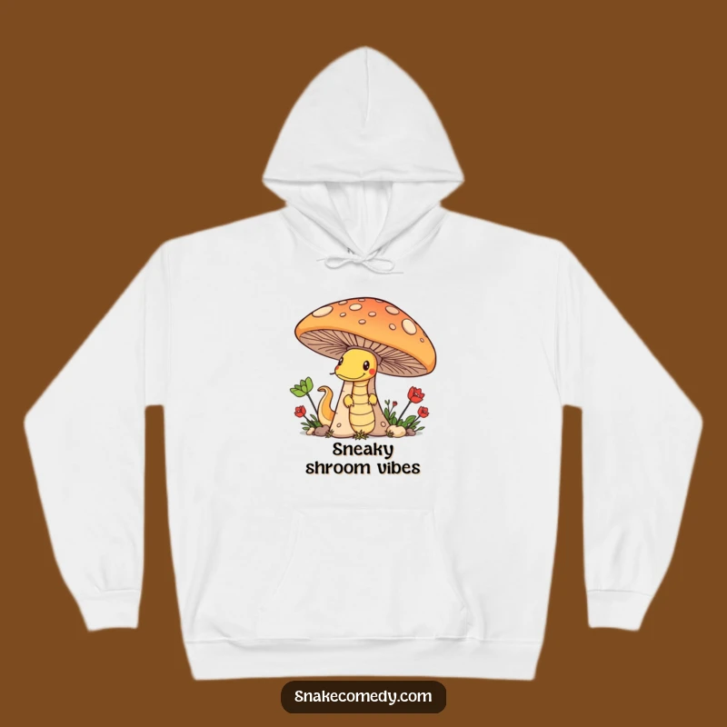 Funny Snake Mushroom Hoodie: Cozy Mischief Reptile Wear, Ideal Funny Gift
