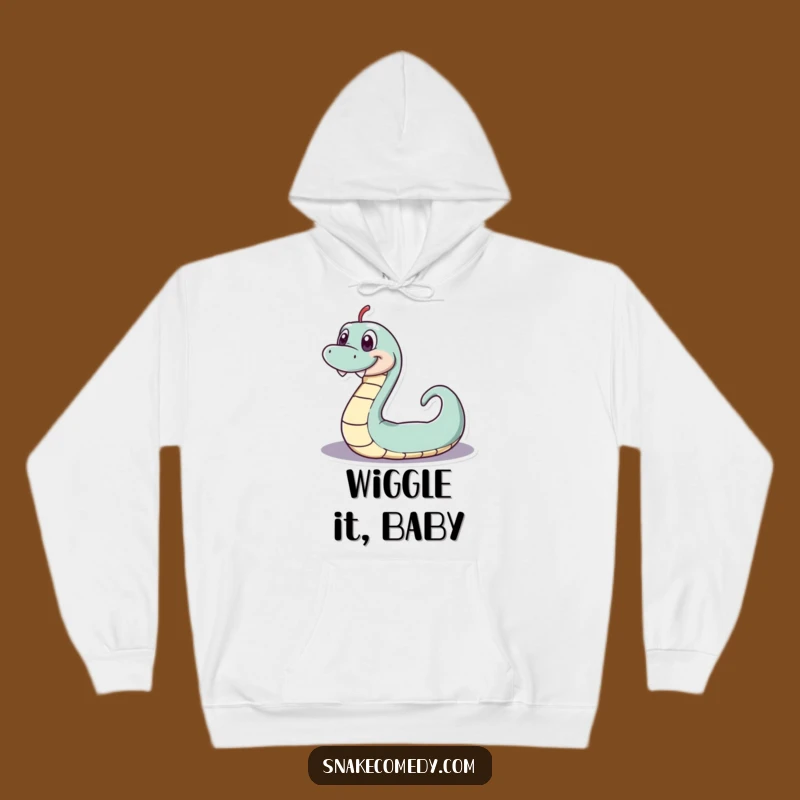 Funny Serpentine Loop Hoodie: Cozy Up with Playful Snake Humor!
