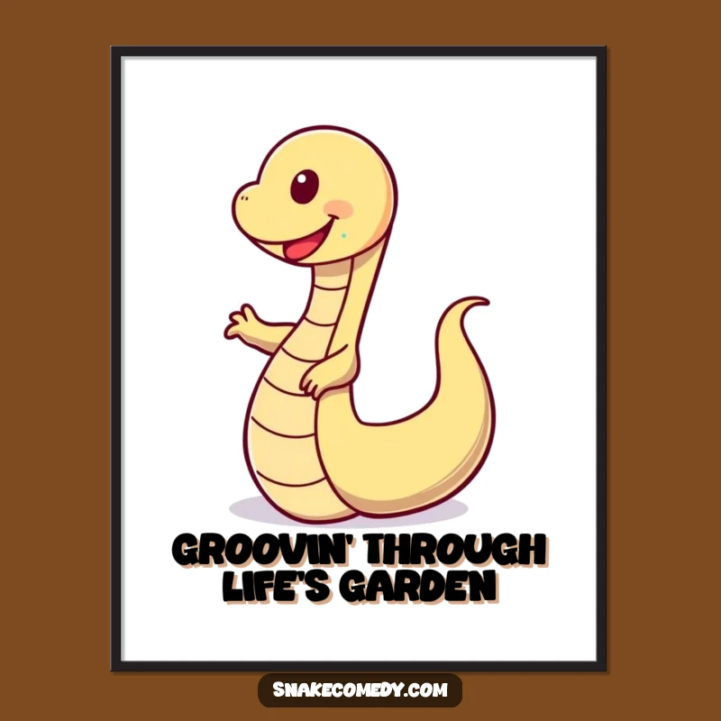 Free Printable Wobbly Snake Art - Funny Downloadable Wall Decor For Joyful Spaces