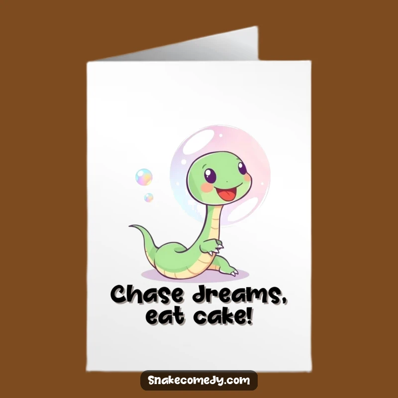 Free Printable Bubble Snake Birthday Card - Whimsical Downloadable Gift For Playful Souls