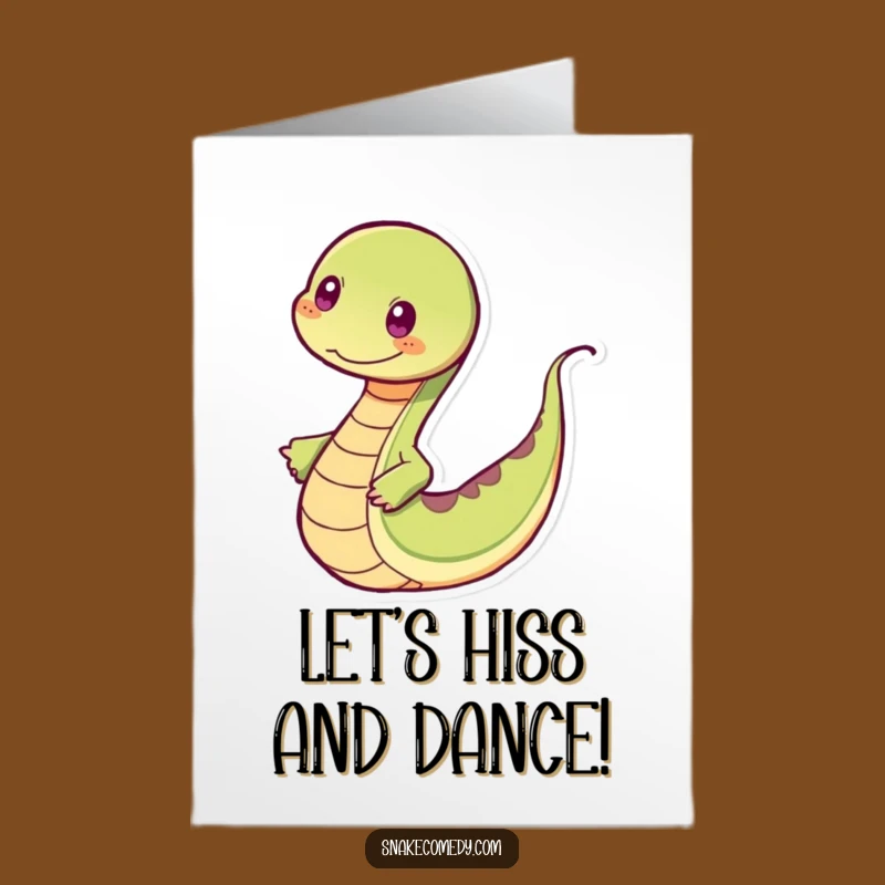 Funny Free Printable Birthday Card: Dancing Snake - Energetic & Hilarious Downloadable Gift!