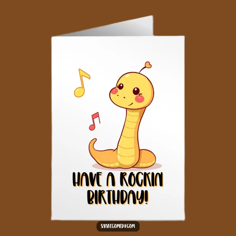 Free Printable Birthday Card: Snake Bops Note, Musical Fun Downloadable Gift!