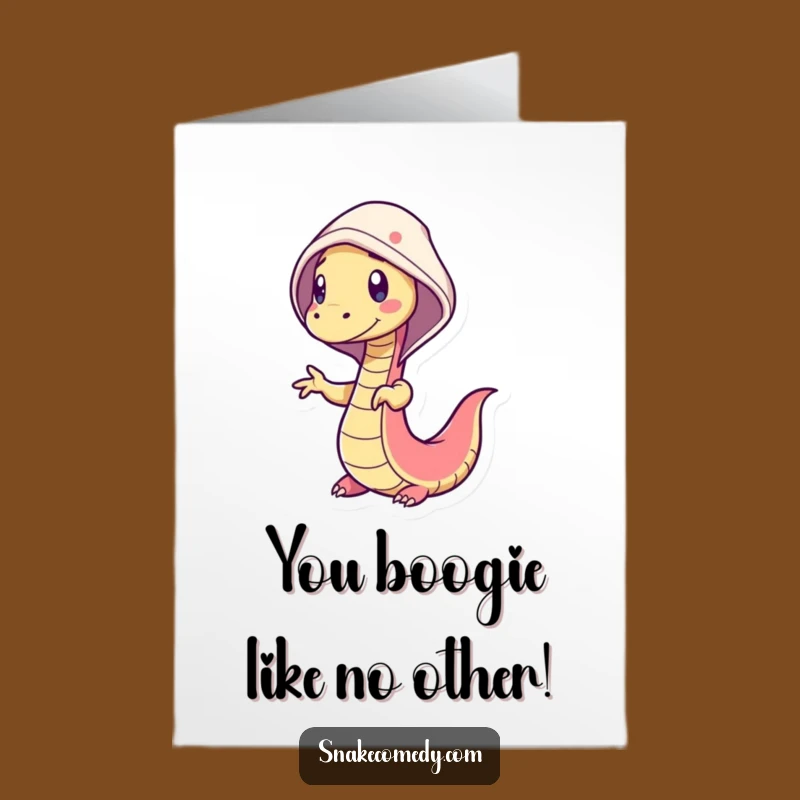 Free Printable Congrats Card: Silly Snake Dance, Best Downloadable Gift!