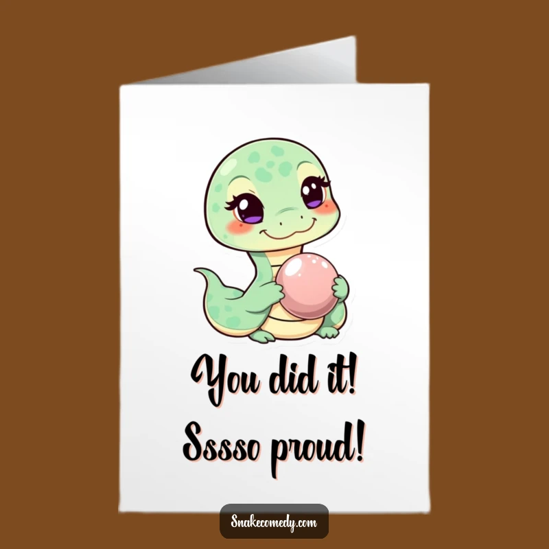 Free Printable Snake Congrats Card: Witty Reptile Downloadable for Big Wins