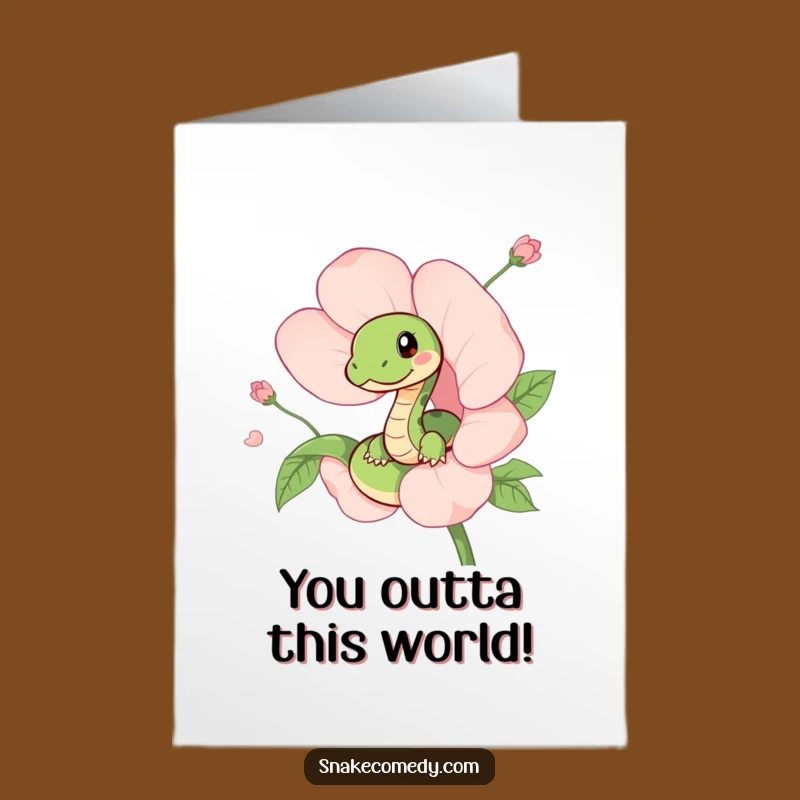 Free Printable Snake Flower Congrats Card - Unique Downloadable Gift For Any Occasion
