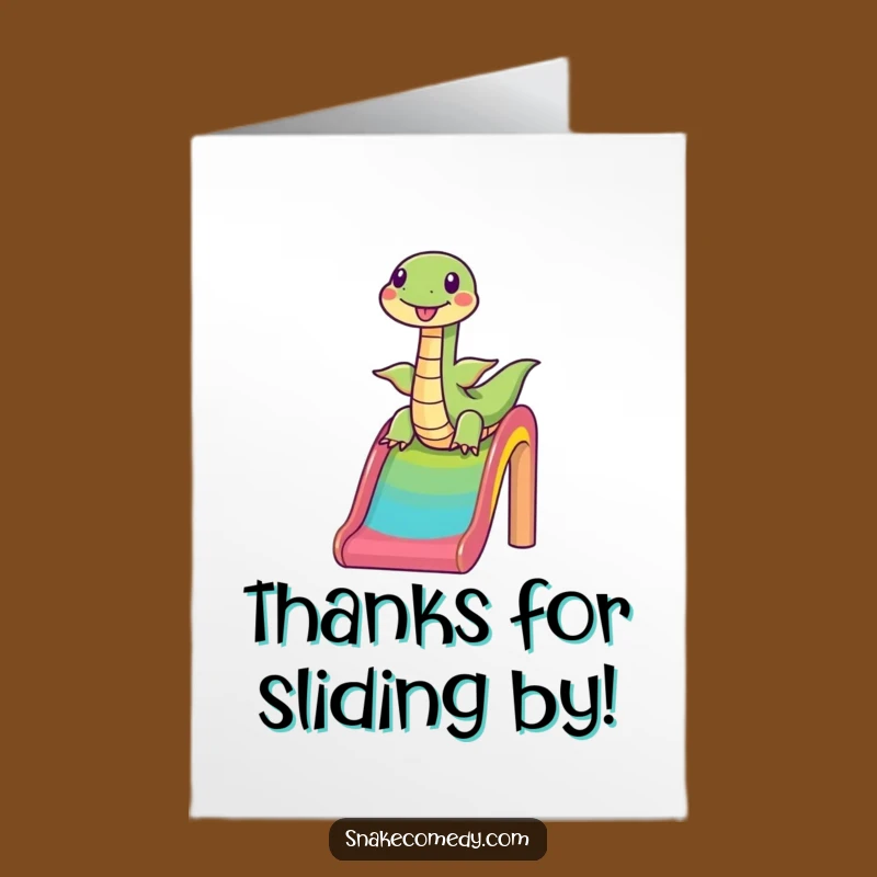 Express your thanks with this free printable greeting card! Print at home for a unique and cheerful thank you.