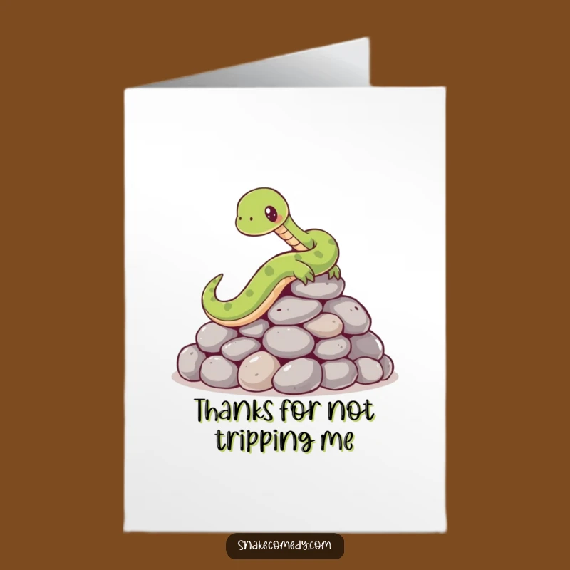 Free Printable Thank You Card: Snake Slips, A Comedic Downloadable Gift of Gratitude