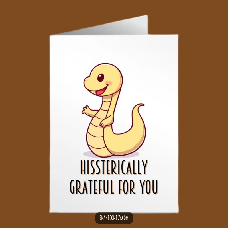 Free Printable Wobbly Snake Thank You Card - Adorable Downloadable Gift For Appreciation