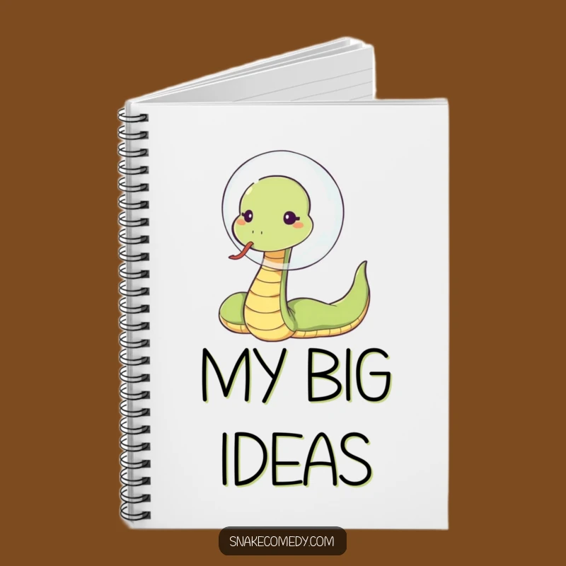 Funny Snake Bubble Blow Notebook - Journal Cartoon Pet Fun Gift